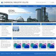 化工公司網(wǎng)站英文版 藍(lán)色整潔推薦款